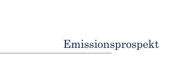 Veröffentlichung des Emissionsprospektes